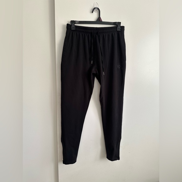 Men's Black Jogger Pants - Picture 2 of 15